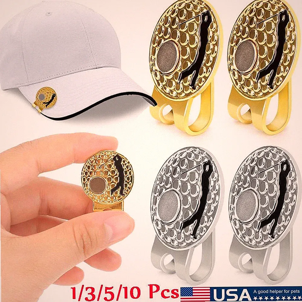 1-10Pcs Golf Magnetic Hat Clip Ball Marker Hat Clip For Ball Marker Golf Gifts