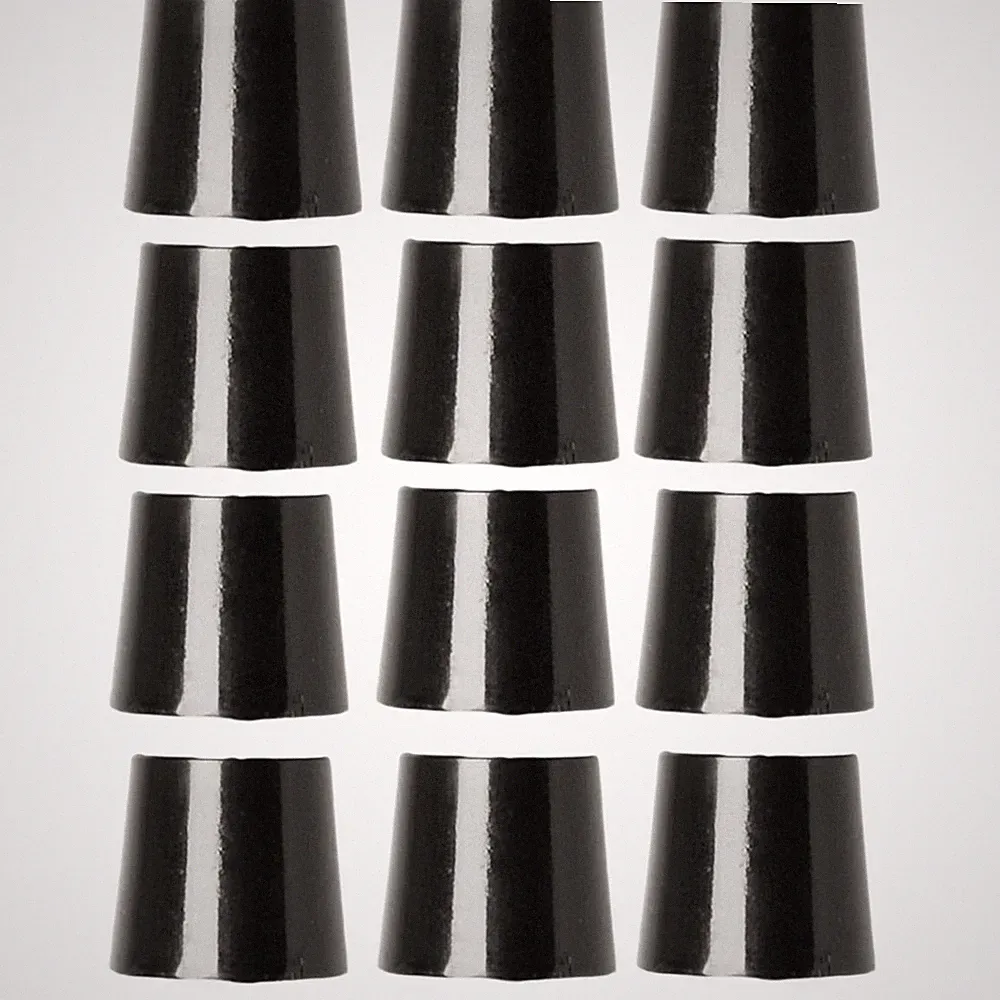 Hireko Golf 1/2" Black Ferrules Dozen Pack