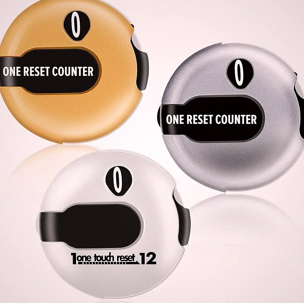 1.2 Inch Golf Score Counter for Women Mini Stroke Gold, Silver, White