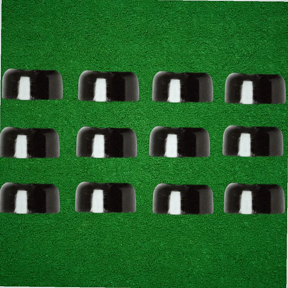 1/4" Black Golf Ferrules – Iron, Driver & Fairway Wood Shaft – 12-Pack - NEW