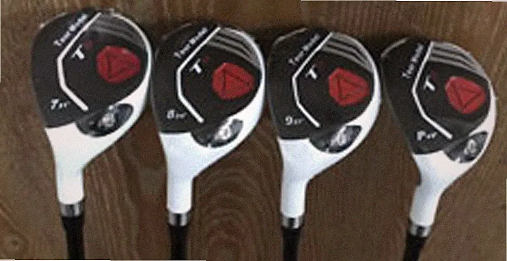 LEFT HAND T11 Hybrids #7-PW Taylor Fit Senior Velocity Graphite Golf Clubs