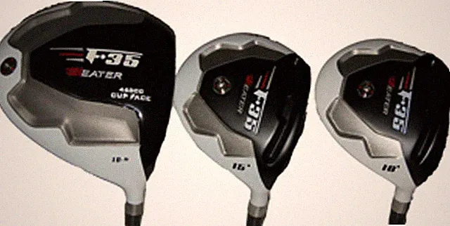 +1" Long Taylor Fit F35 White graphite seniors 10.5 driver 3,5 golf wood set
