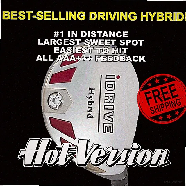 #1 SENIOR DRIVING ONE IRONWOOD HYBRID LONG DRIVER ANTI-SLICE GOLF CLUB GRAPHITE