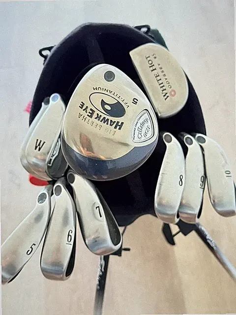 10 Golf clubs set (Callaway Driver + Odyssey Putter) + Titleist Golf Bag