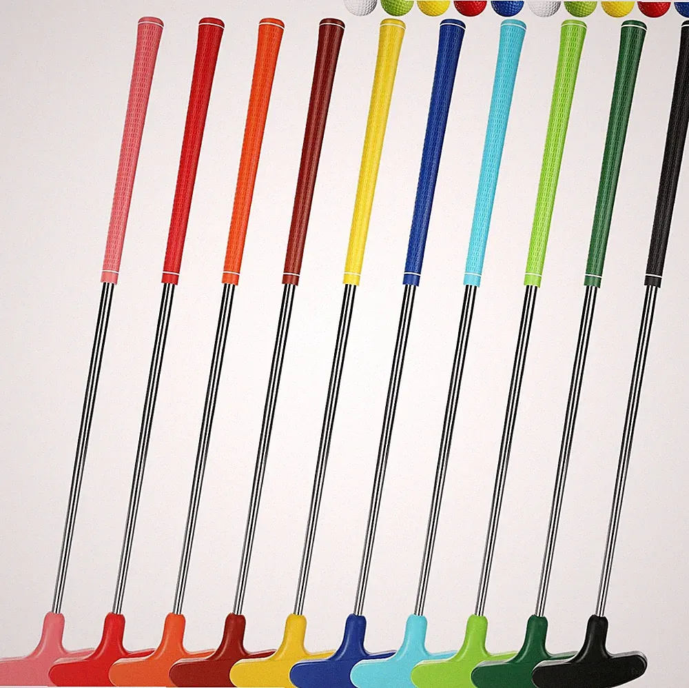 10 Pack Junior Golf Putters with 10 Practice Balls for Left & Right Handed Golfe
