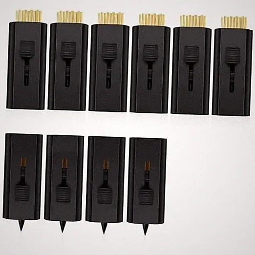 10 Pcs Retractable Golf Club Brush Fathers Day Gifts Cleaner Brush Black