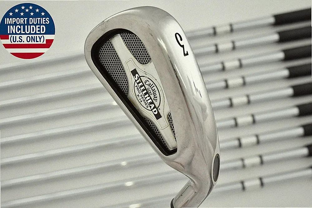 10pcs Callaway Steelhead X-14 Pro Series RH 3-Sw Iron Set RIFLE Stiff Golf Clubs