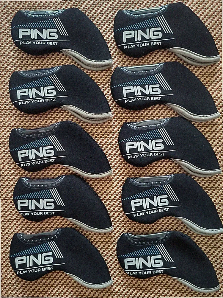 10Pcs Golf Iron Head Covers For Ping Window Club Golf Case Neoprene General