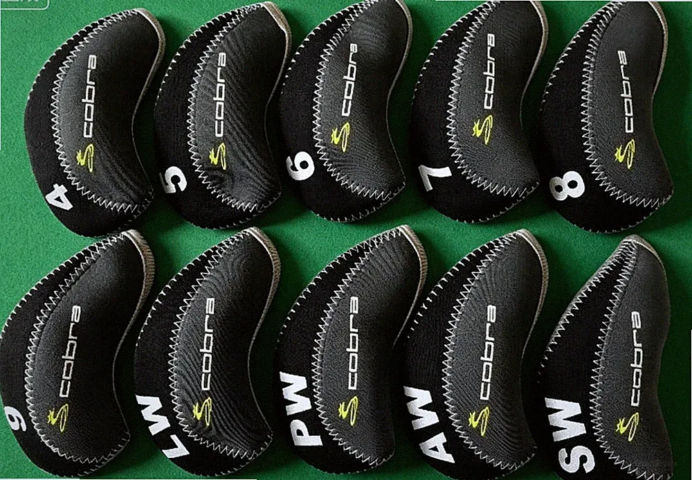 Cobra Golf Iron Headcovers Set of 10 Gray