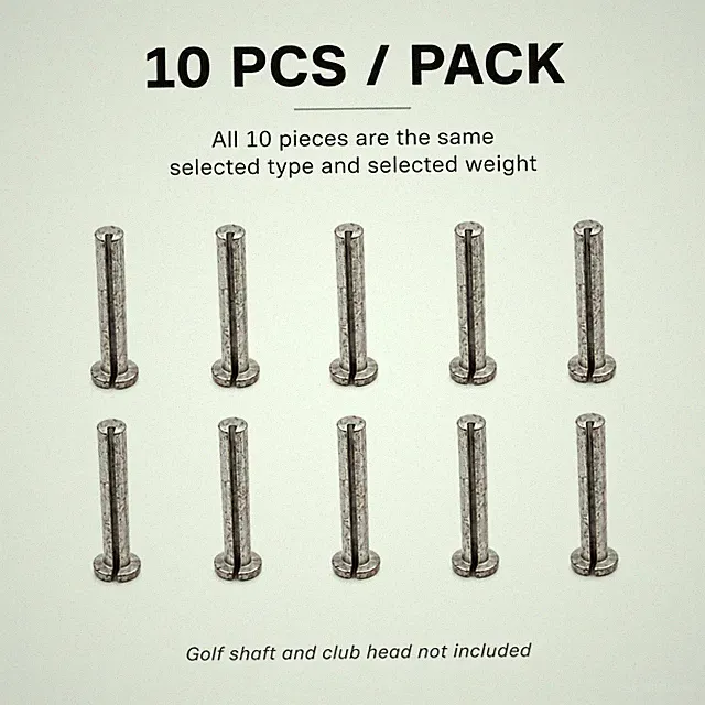 10PCS Golf Lead Tip Weights for Graphite Wood Steel Iron Shafts 2g-12g
