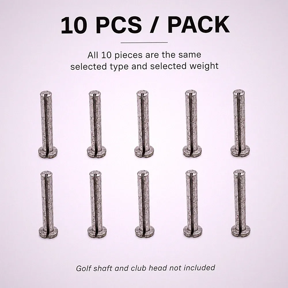 10PCS Golf Lead Tip Weights for Graphite Wood Steel Iron Shafts 2g-12g