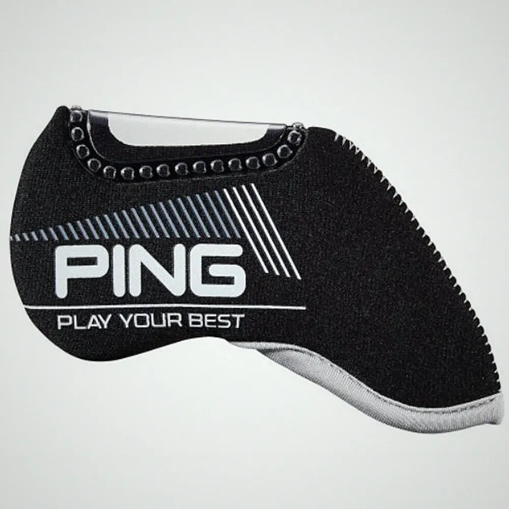 10Pcs Ping Club Golf Iron Headcovers Covers Neoprene Window View Style Black