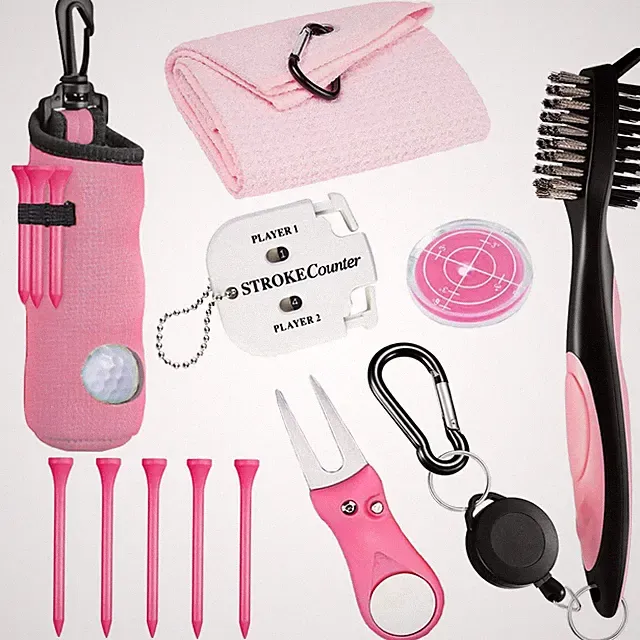 11 Pcs Golf Accessories Kit, Include Golf Tees Golf Towel Golf Ball Bag with...