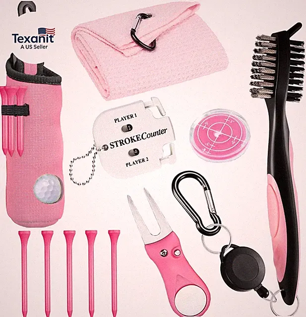 11 Pcs Golf Accessories Kit, Include Golf Tees Golf Towel Golf Ball Bag with Hoo