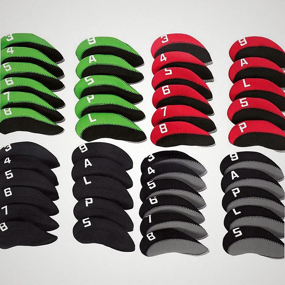 11pcs Golf Club Headcovers Irons Set Club Iron Head Covers Golf Accessoires