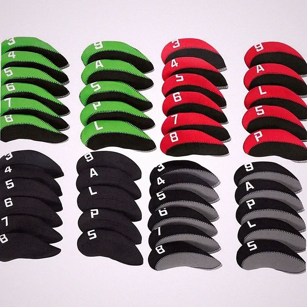 11Pcs Golf Club Headcovers Irons Set Club Iron Head Covers Golf Accessoires
