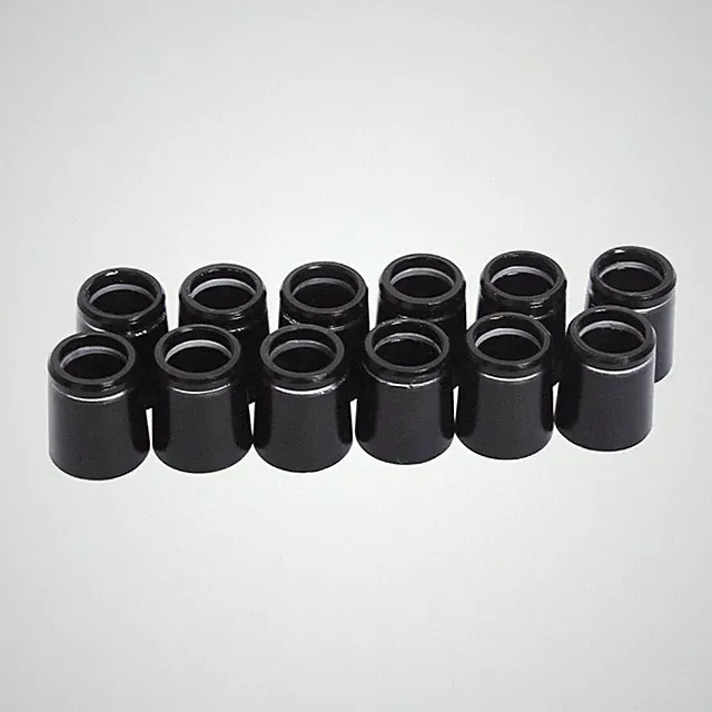 12 Pcs 0.335'' Black Golf Club Ferrules for Irons Shaft Universal with Single...