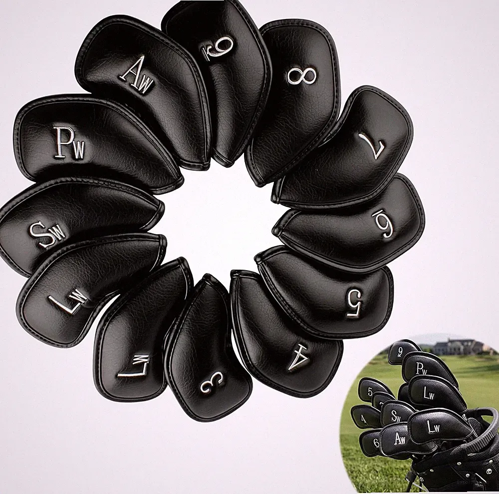 Rainflow 12 Pcs Golf Iron Covers Set
