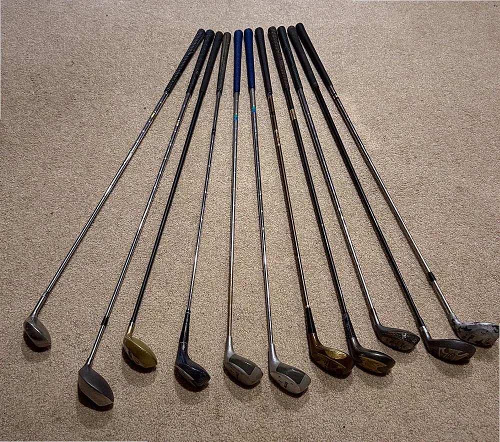 12 Piece Golf Club Lot Drivers Fairway Woods Cobra Wilson RAM Daiwa Bob Toski