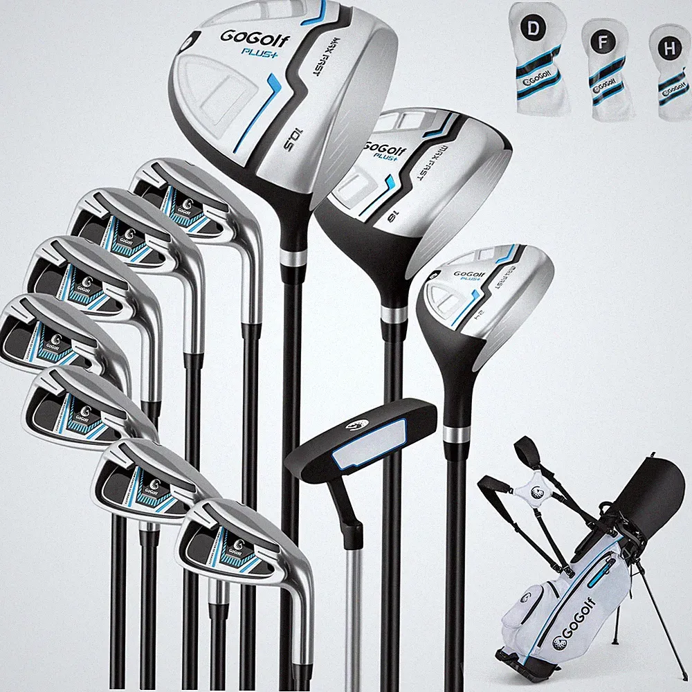 12 Pieces Men's Complete Golf Club Set Right Hand Includes 460CC #1 Driver