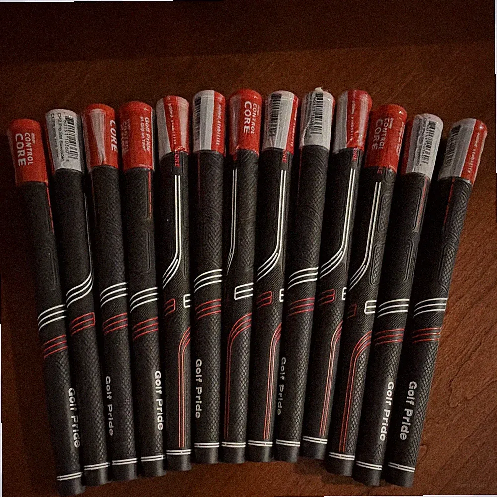 13 Golf Pride Control Core Golf Club Grips Rubber Black/Red/White Unisex