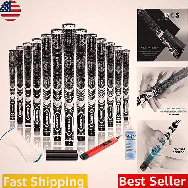 13 Midsize Golf Club Grips - All Weather - Brushed Cotton Cord - Control