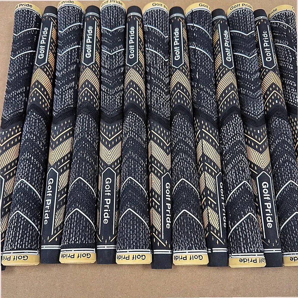 13 pairs of medium black and gold Golf Pride MCC Plus4 grips US warehouse