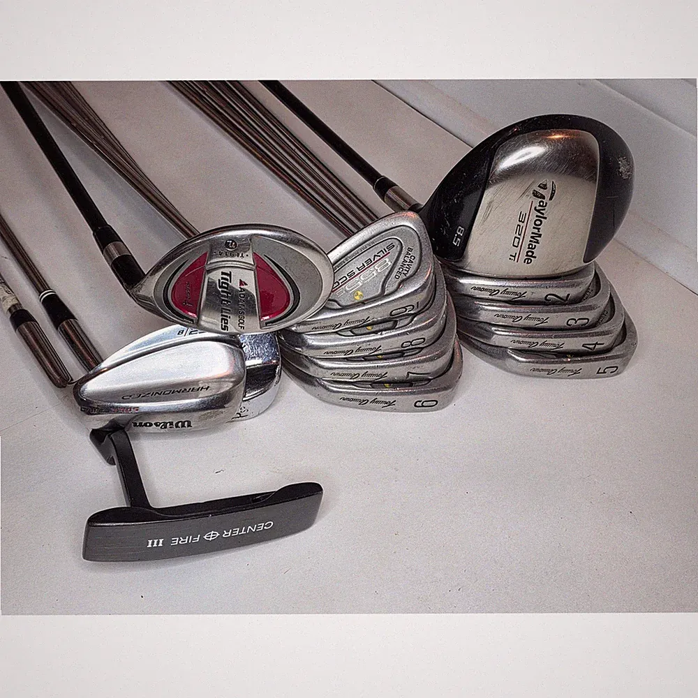 13 Piece Starter Set Tommy Armour TaylorMade Adams Wilson Cleveland Center Fire