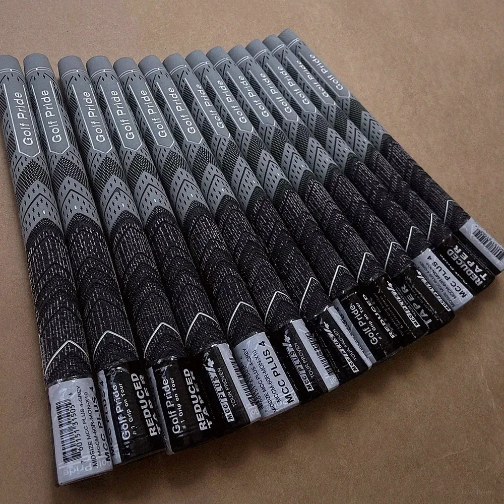 13 pieces of grey Golf Pride MCC PLUS4 non-slip medium golf grips - US Warehouse