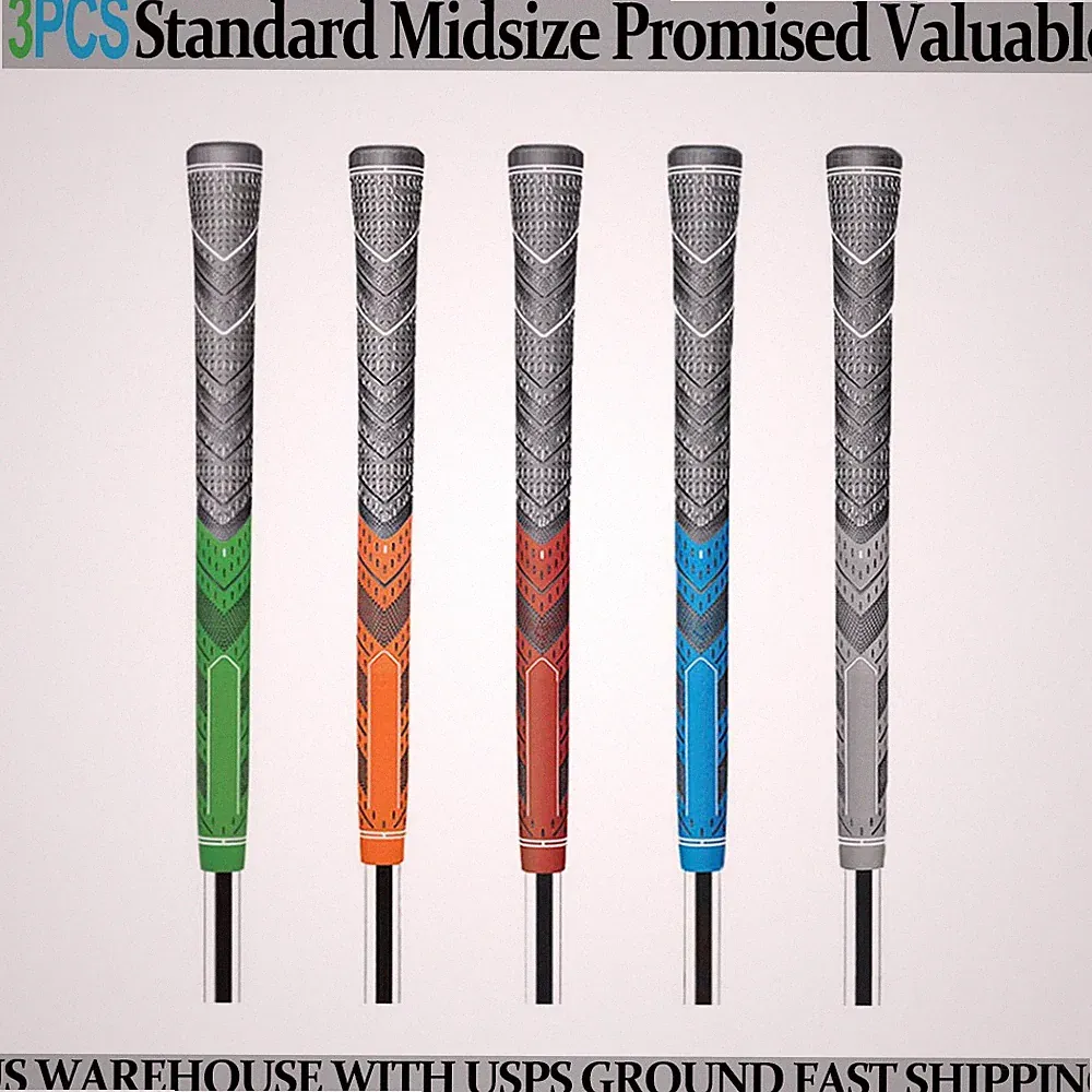 13PCs Golf Grips Midsize Green