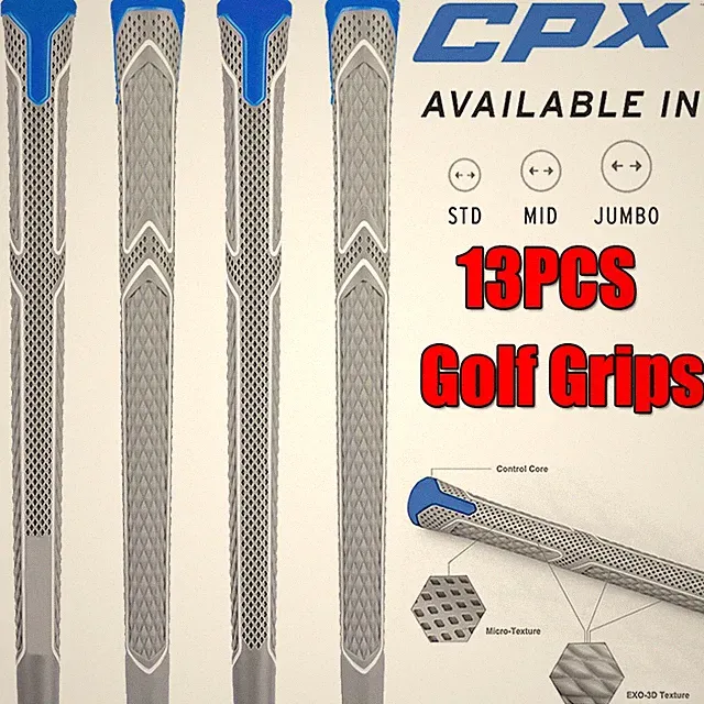 13Pcs Golf Grip Golf Club Grip CPX TPE Rubber Anti-Slip Standard /Midsize /Jumbo