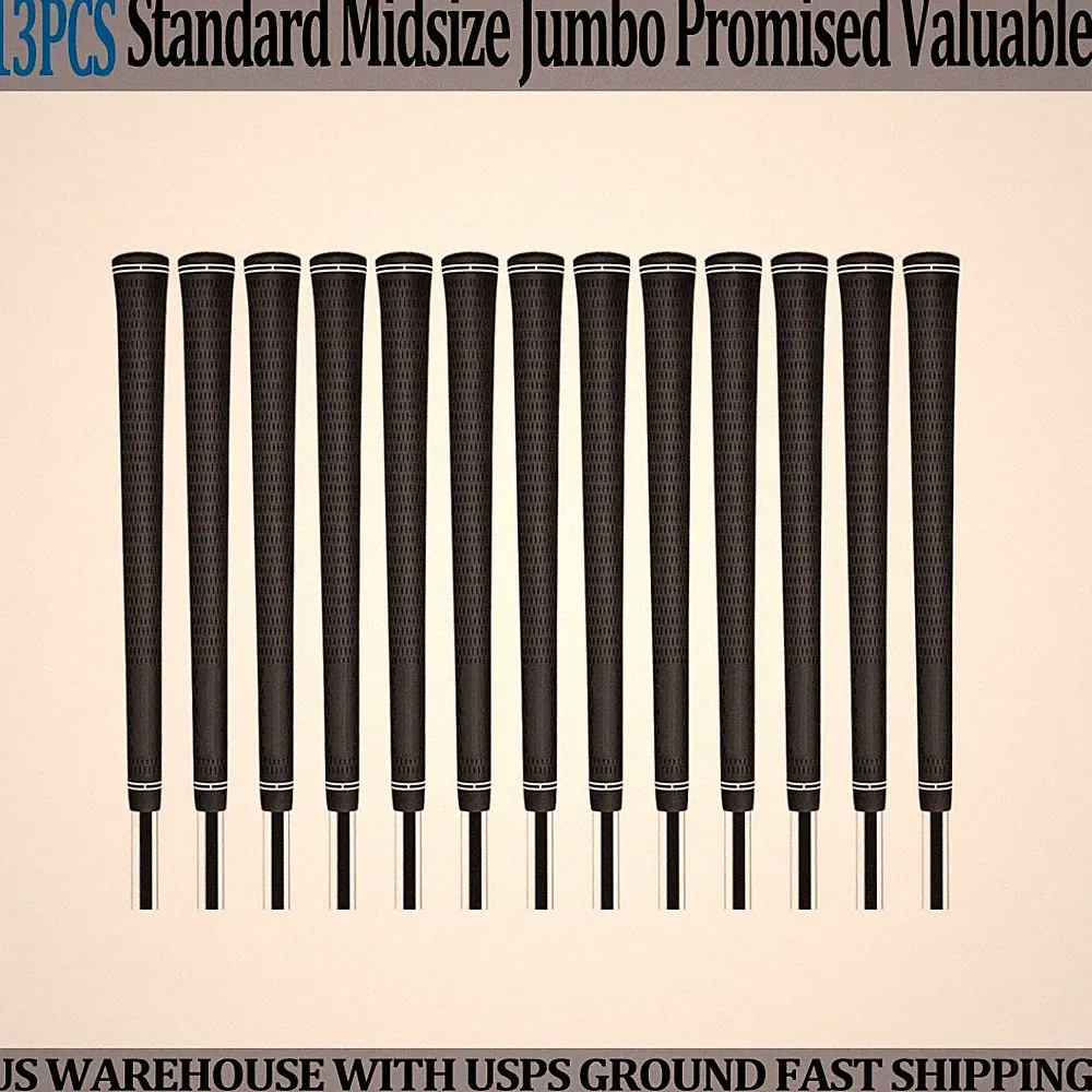 13PCs Golf Grip Golf Club Grip The Anti-Slip 60R Rubber Grip 3 Sizes Best Grip
