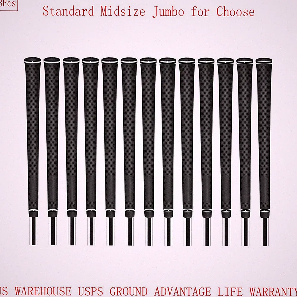 13PCs Golf Grip Golf Club Grip The Anti-Slip 60R Rubber Grip 3 Sizes Best Grip