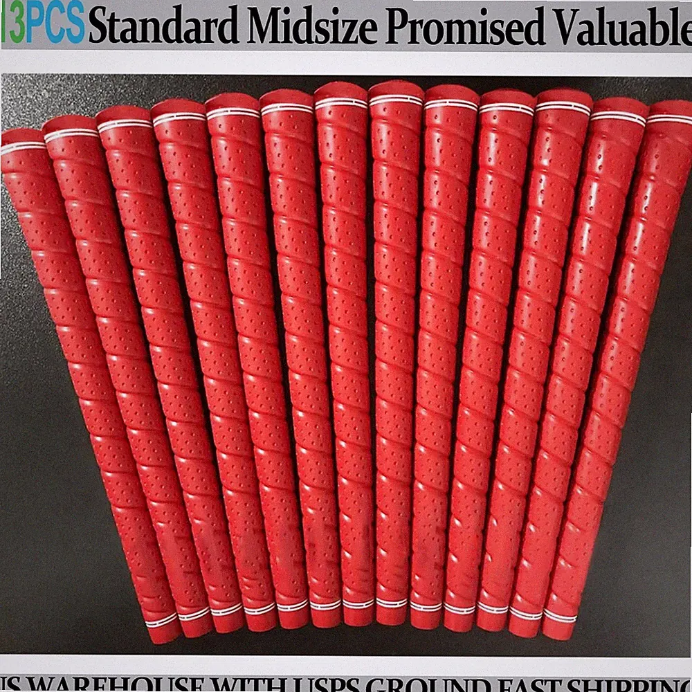 13PCs Golf Grip Tour Grip 60R Rubber Anti-slip Standard and Midsize Best Grip