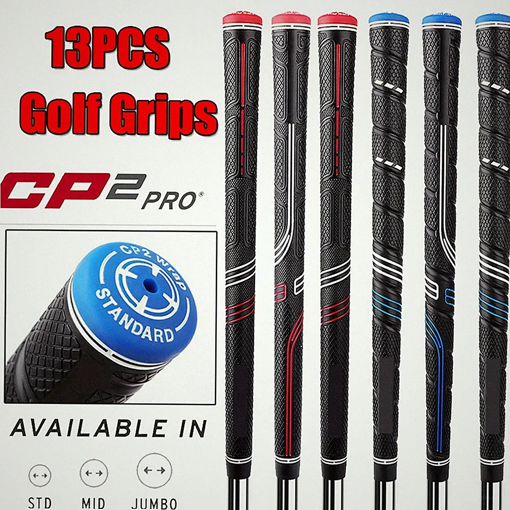 13PCS Golf Grips Golf Club Grip Anti-Slip Rubber Grip Standard Midsize Jumbo New