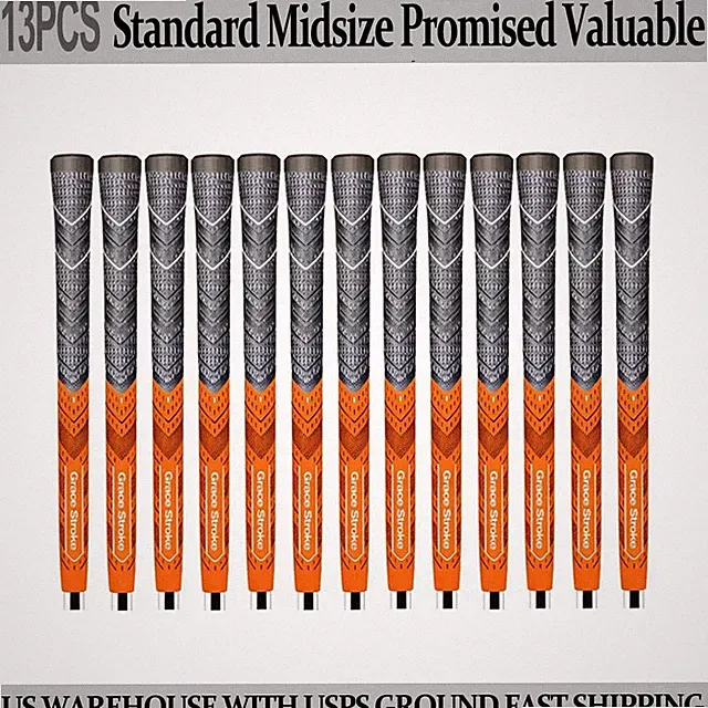 13x Golf Girp Golf Club Grip Golf Grips Anti-slip Orange Color Gracestroke