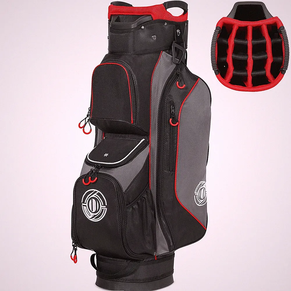 15 Way Top Golf Cart Bag Lightweight Club Cart Bags with Full-length Dividers