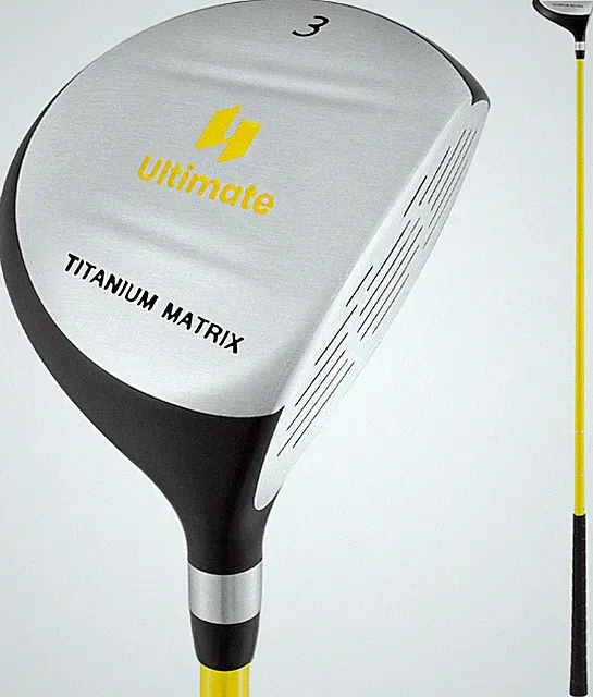 165CC Junior #3 Fairway Wood for Kids, Individual Gold Club for Boys and Girls w