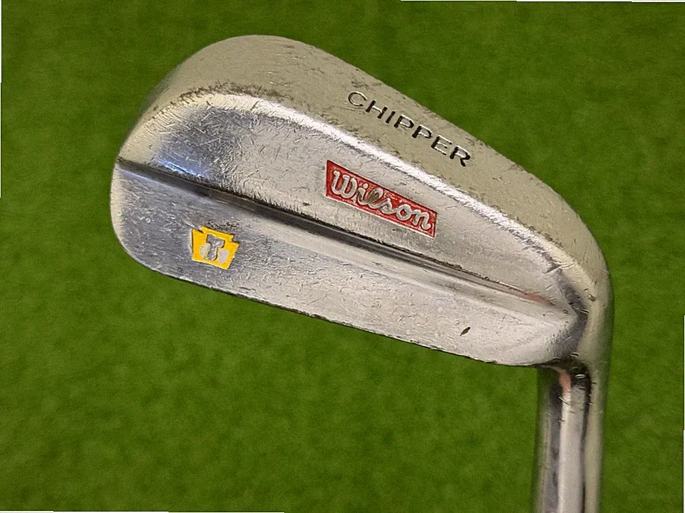 1954 Wilson Golf Chipper Right Handed Steel Speed Flo Shaft & Leather Grip Used
