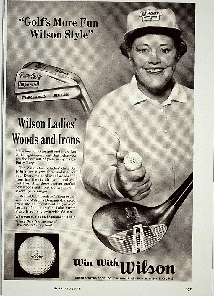 1957 Wilson Woods & Irons Golf Clubs Original Print Ad (8in x 11) Advertisement