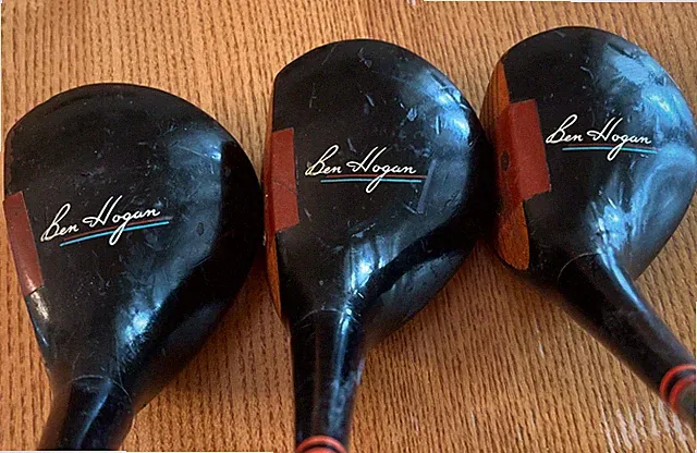 1958 Ben Hogan Precision Saber 100 Model Persimmon Woods Set Driver 2 3 “S” RH