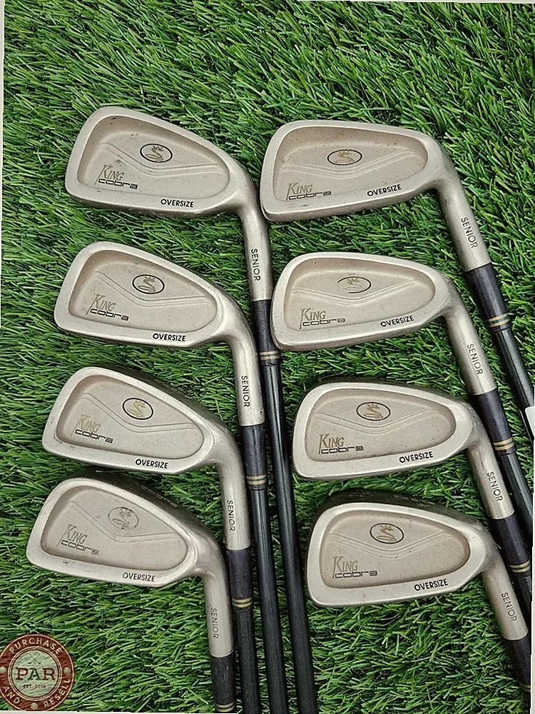 1993 COBRA KING OS SENIOR IRON SET 3-PW REG STOCK GRAPHITE GOOD