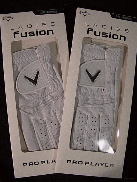 2 Callaway Ladies Fusion Pro Player Golf Gloves Large