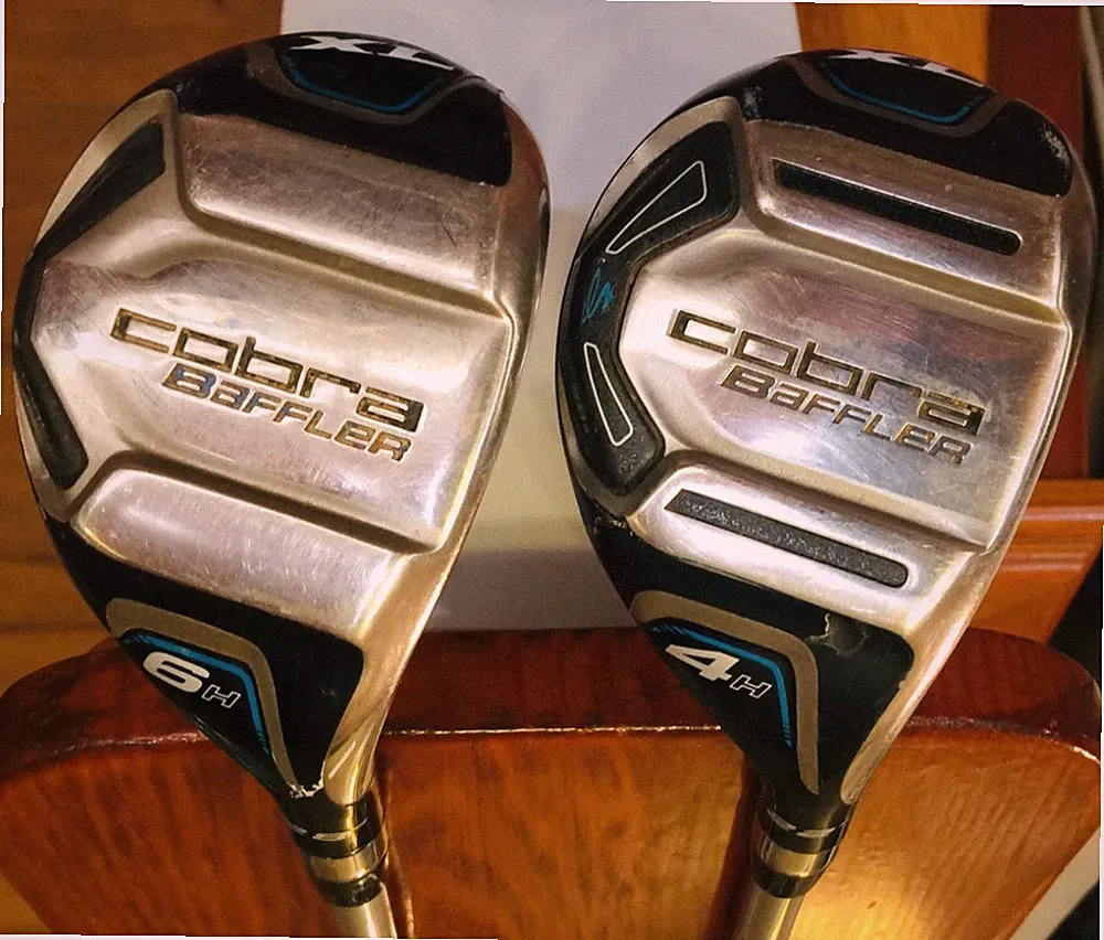 2 Cobra Baffler XL High MOI Fairway Woods (4H 22°) and (6H 28°) Graphite