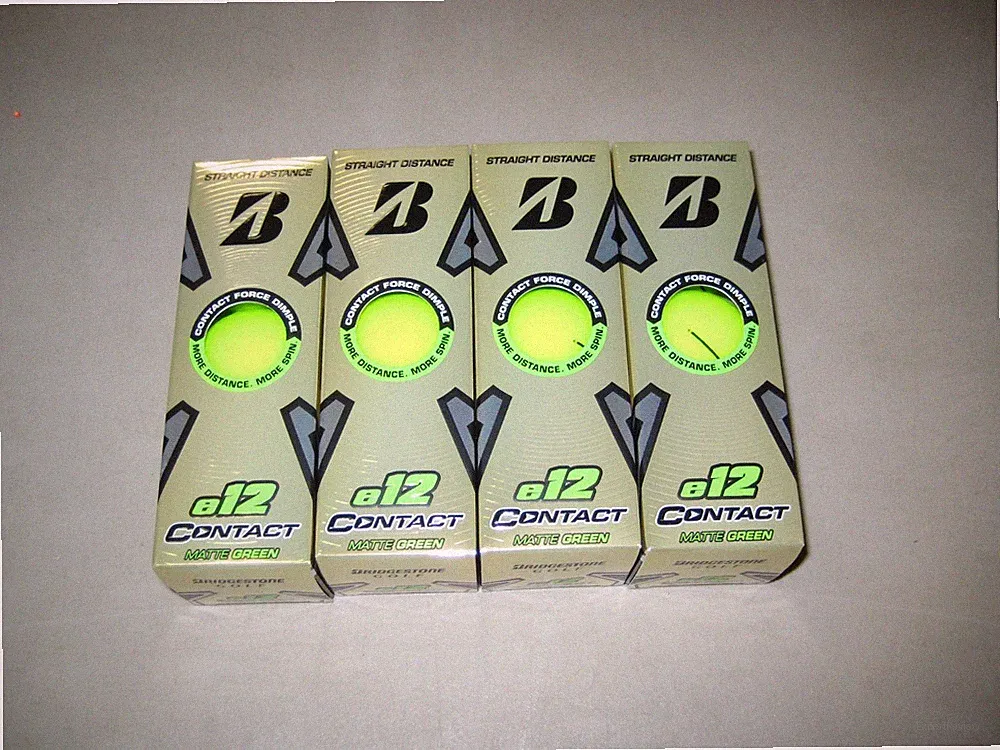 2 dozen BRAND NEW 2024 Bridgestone E12 Contact golf balls Green Sleeve special