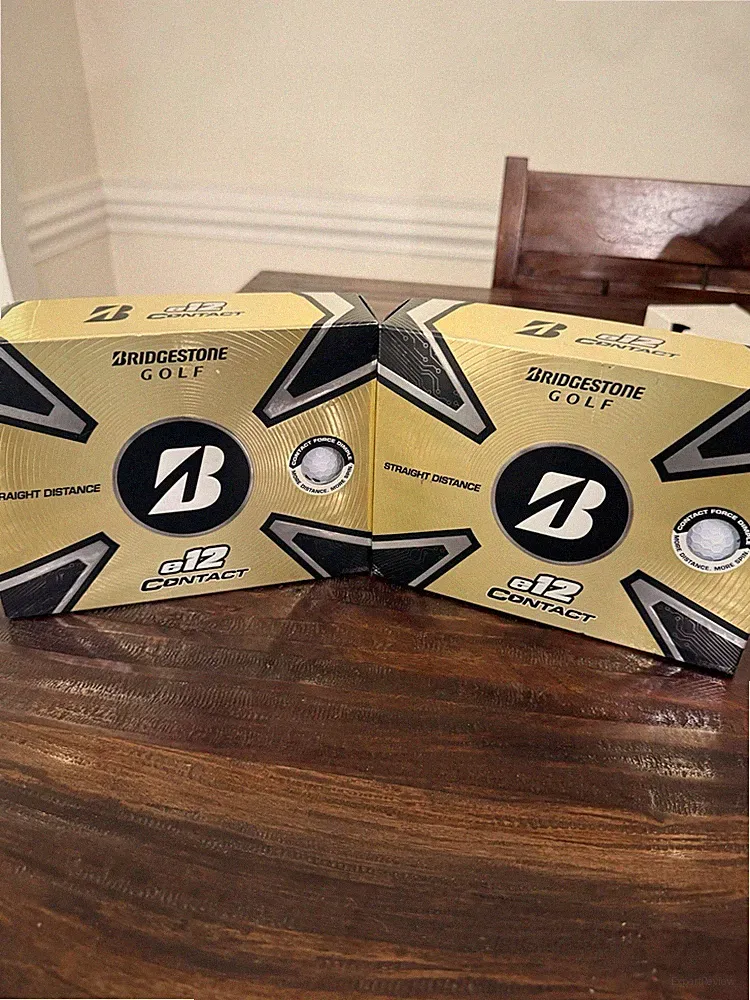 2 Dozen Bridgestone E12 Contact White Golf Balls