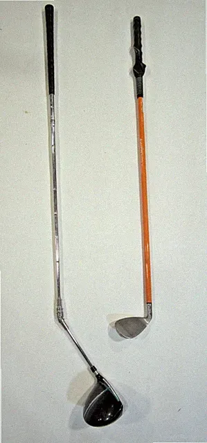 2 GOLF SWING TRAINER MEDICUS DUAL HINGE 460 DRIVER INTECH WEIGHTED 8 IRON 48oz R