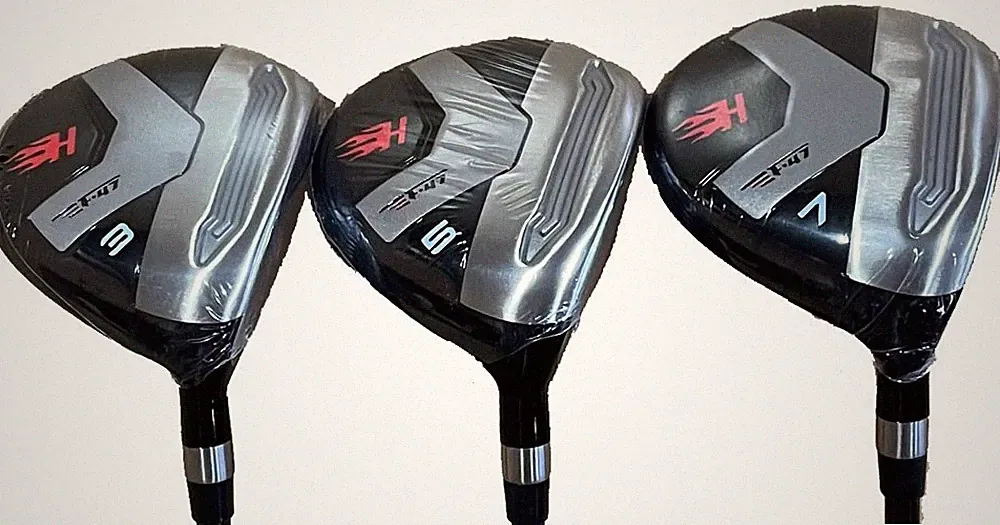 NEW F47 TaylorFit #3,5, 7 Fairway Woods Graphite Stiff +1/2" Standard Mens Set