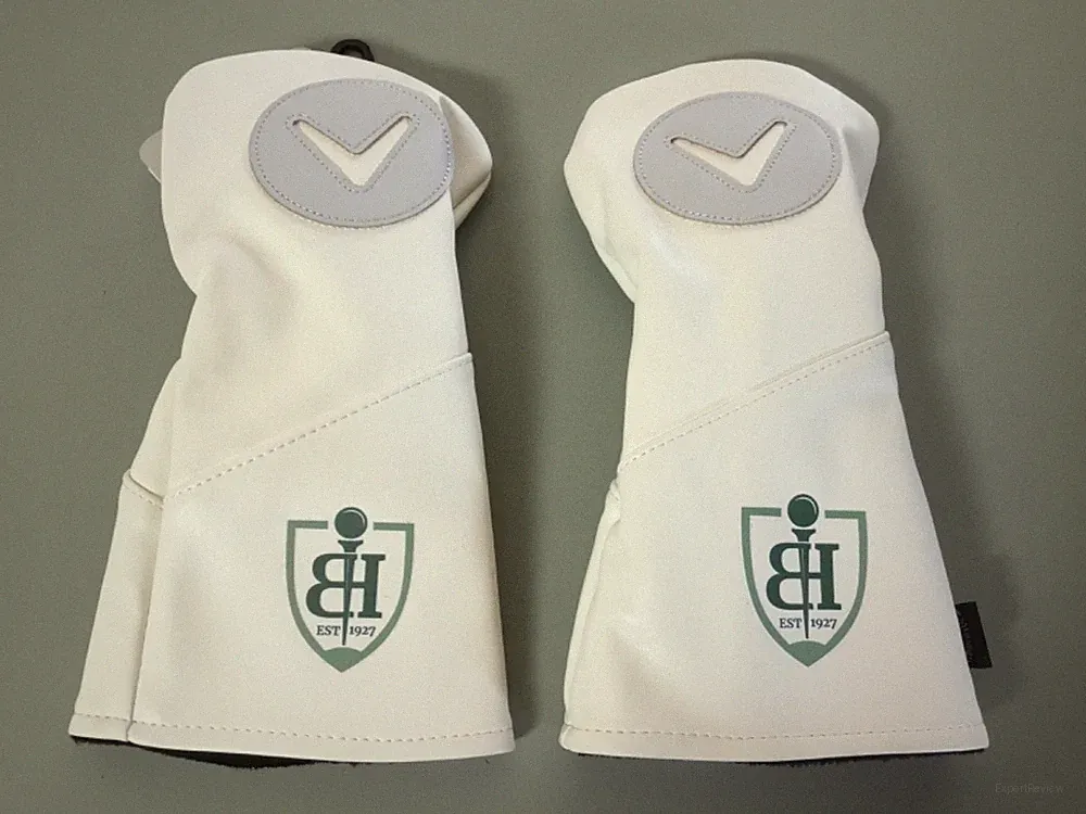 2 NEW Callaway HC CG AM Vintage Fairway Head Covers White-YOU GET BOTH