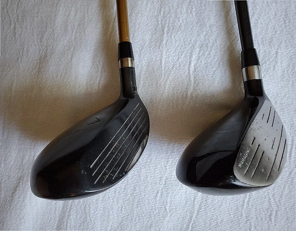 2 RANDOM 38" RH 3 WOODS W/GRAPHITE SHAFTS - PRE OWNED/USED